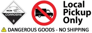 Dangerous goods warning