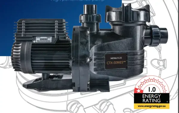 The AstralPool CTX 360C 1.25HP Pool Pump offers exceptional performance for pools and spas, making it a versatile and reliable choice for demanding water circulation needs. Engineered for efficiency, this pool pump delivers a powerful maximum flow rate of 360 liters per minute, ensuring quick and effective water circulation. Its energy conscious design helps lower operating costs by reducing runtime without compromising performance, saving you both time and money.
With its high head pressure, the AustralPool CTX 360C seamlessly supports in floor cleaning systems, multi jet spas and advanced filtration setups. Constructed from robust and durable materials, it is designed to withstand all weather conditions, offering long lasting performance with minimal maintenance. Easy to install and built to handle tough conditions, the CTX 360C pool pump is an ideal solution for keeping your pool clean, healthy and ready for use year round.