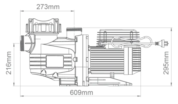 The AstralPool CTX 360C 1.25HP Pool Pump offers exceptional performance for pools and spas, making it a versatile and reliable choice for demanding water circulation needs. Engineered for efficiency, this pool pump delivers a powerful maximum flow rate of 360 liters per minute, ensuring quick and effective water circulation. Its energy conscious design helps lower operating costs by reducing runtime without compromising performance, saving you both time and money.
With its high head pressure, the AustralPool CTX 360C seamlessly supports in floor cleaning systems, multi jet spas and advanced filtration setups. Constructed from robust and durable materials, it is designed to withstand all weather conditions, offering long lasting performance with minimal maintenance. Easy to install and built to handle tough conditions, the CTX 360C pool pump is an ideal solution for keeping your pool clean, healthy and ready for use year round.