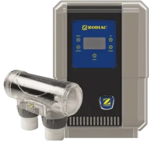 Designed and manufactured in Australia, the Zodiac EL 35 Salt Chlorinator delivers 35 grams per hour of chlorine output, making it ideal for pools up to 120,000 litres in cooler climates or 75,000 litres in hotter regions.
With built in timers, automated filtration, and a self cleaning reverse polarity cell, maintaining your pool has never been easier. The adjustable chlorine output allows for seasonal fine tuning, ensuring the right chlorine levels year round.
Compatible with 40mm and 50mm plumbing, the EL 35 is easy to install and built to withstand harsh conditions. Efficient, durable, and user friendly, it provides long lasting performance with minimal maintenance.