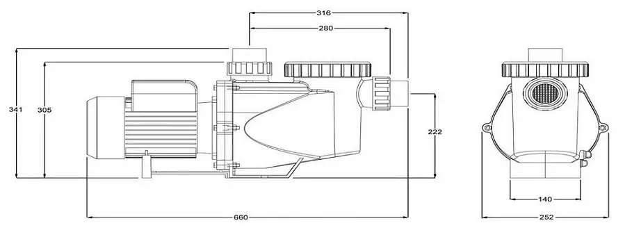 Eco pump size